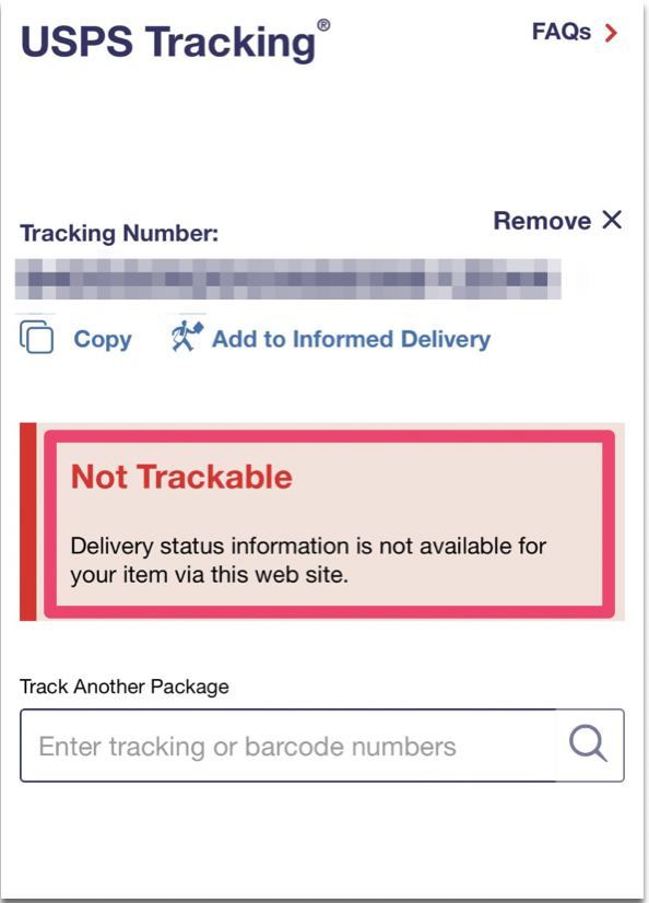 Fix: Delivery Status Information Is Not Available For Your Item Via This Web site 1 not trackable delivery status information is not available for your item via this web site