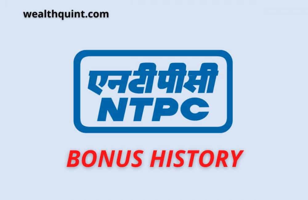 ntpc bonus history