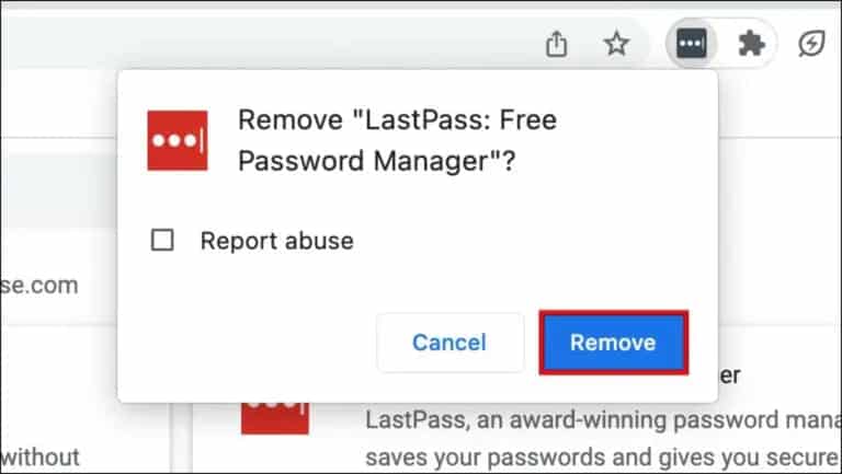 How To Fix LastPass Chrome Extension Not Working 5 once again click on remove