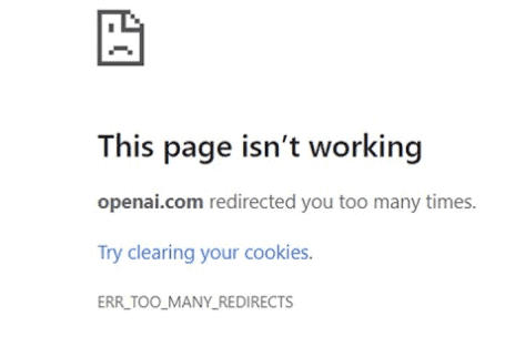 How to Fix openai.com Redirected You Too Many Times 1 openai.com redirected you too many times