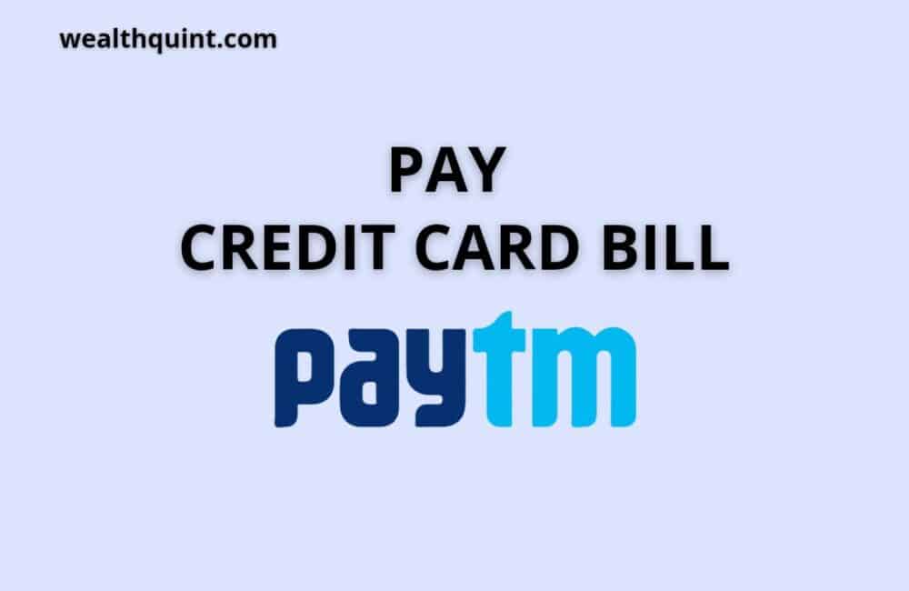 pay credit card bill paytm