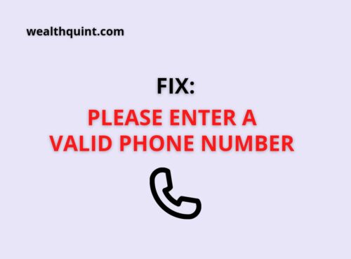 please enter a valid phone number