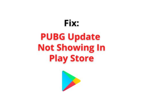 pubg update not showing in play store