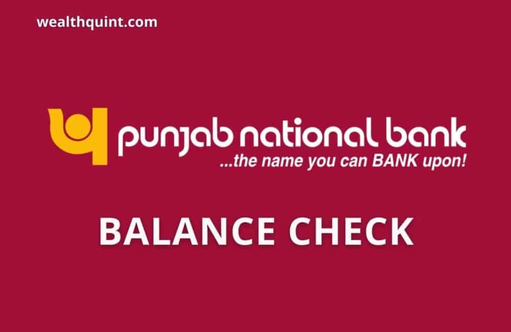punjab national Bank Balance check
