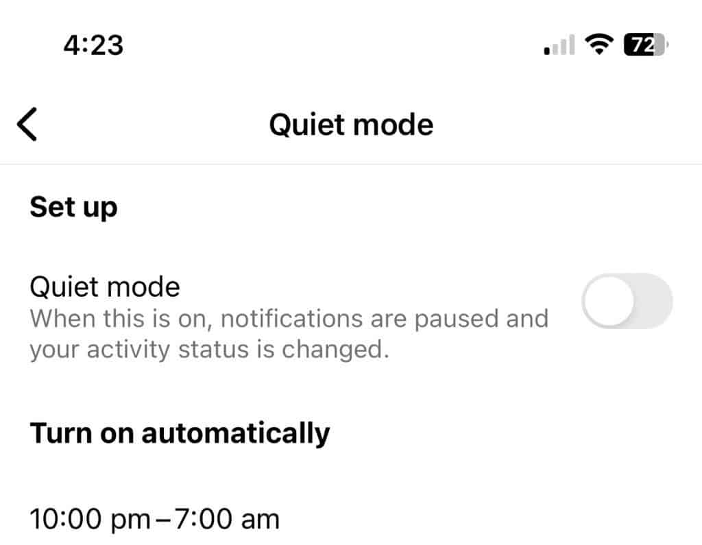 What is Quiet Mode on Instagram 2 quiet mode instagram 2