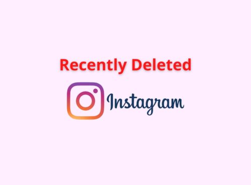 recently deleted instgaram