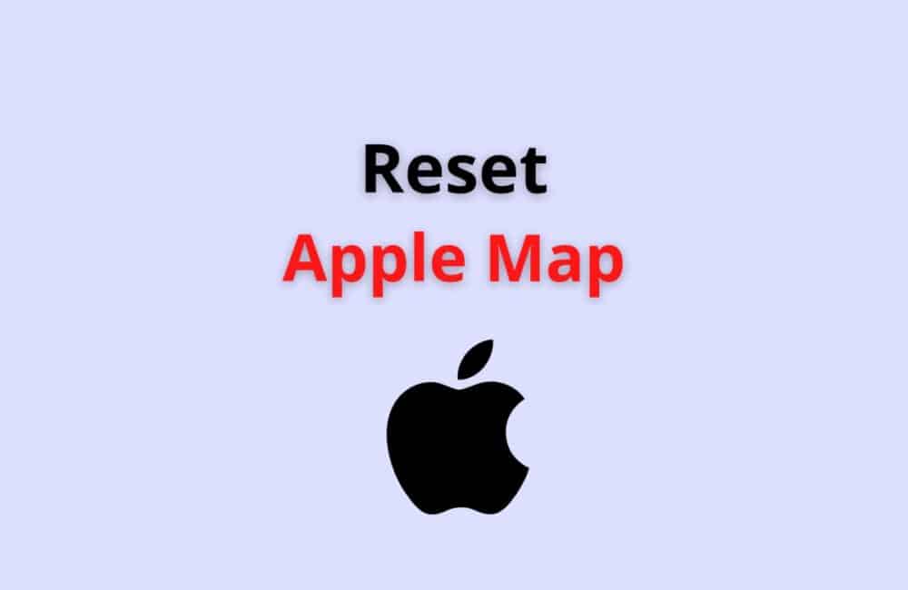 reset apple map