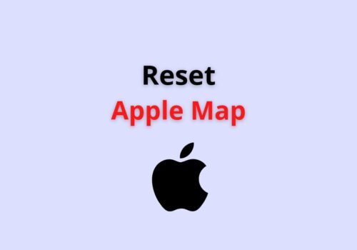 reset apple map