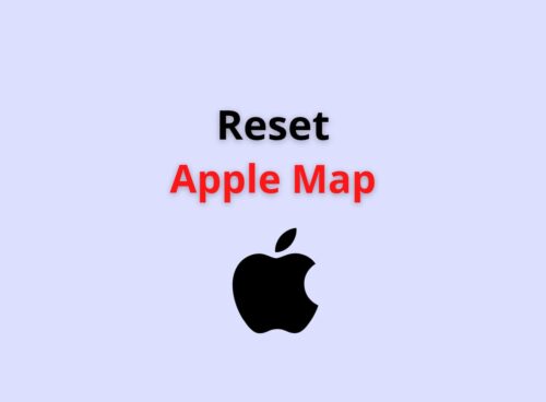 reset apple map
