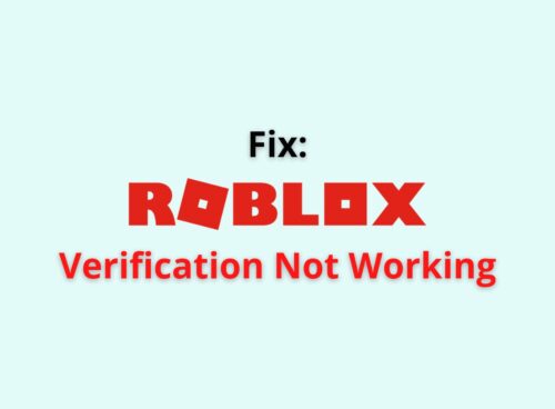 roblox verification not working