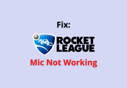 rocket league mic not working