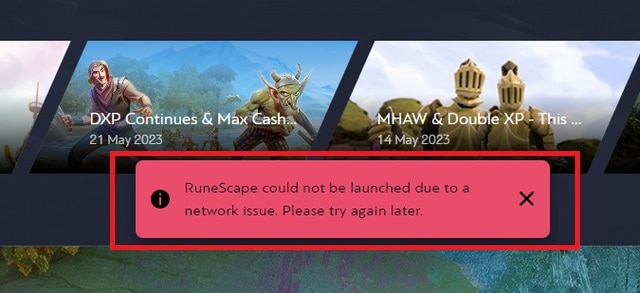 How To Fix RuneScape Could Not Be Launched Due To A Network Issue? 1 runescape could not be launched due to a network issue