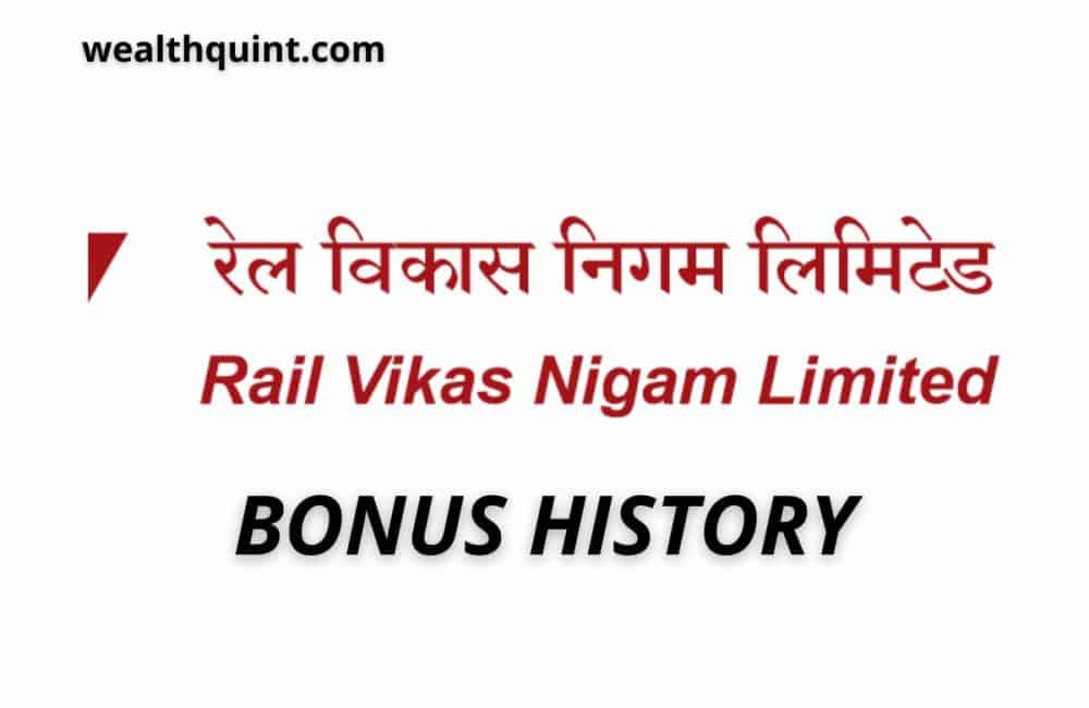 rvnl bonus history