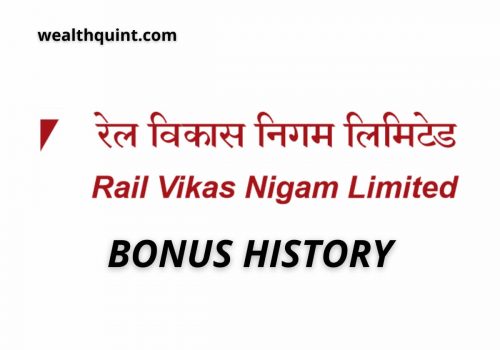 rvnl bonus history
