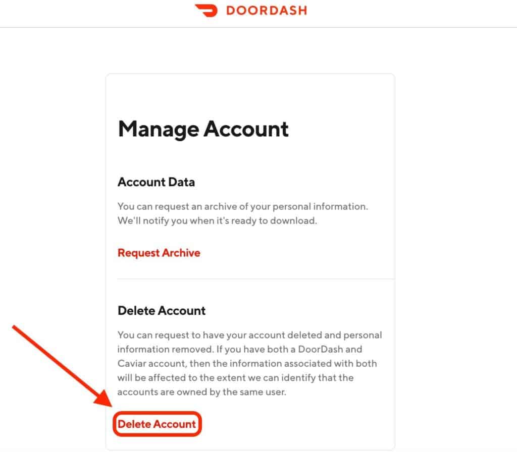 How to Delete DoorDash Account? 7 s6 dooradh account delete