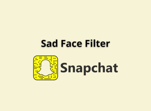 sad face filter snapchat