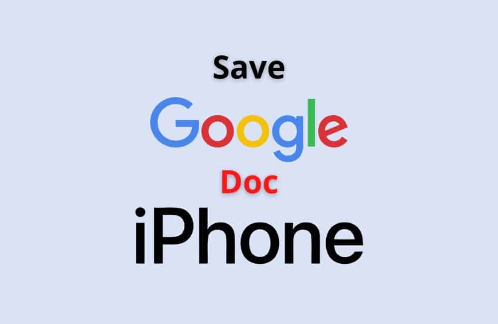 save google doc iphone