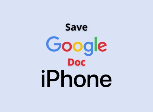save google doc iphone