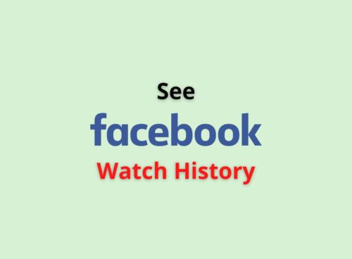 see facebook watch history