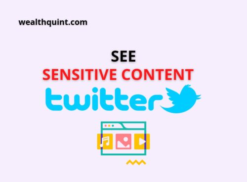 see sensitive content twitter
