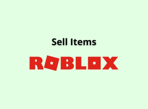 sell items Roblox