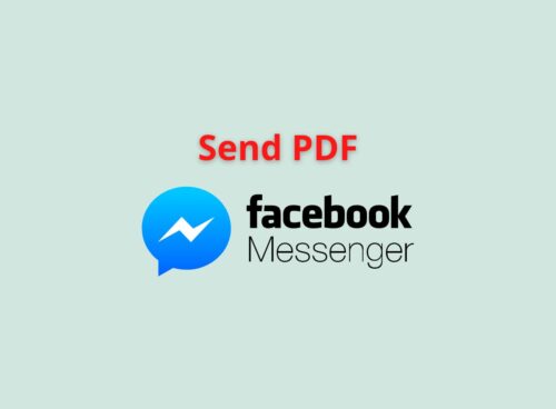 send pdf messneger