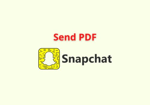 send pdf snapchat