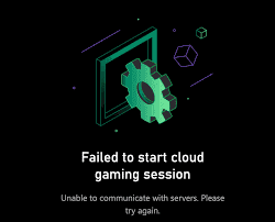 Failed to start cloud gaming session. You are signed in on