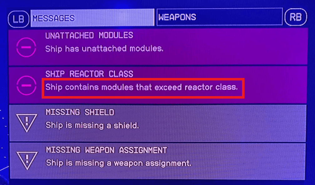 How To Fix Starfield Ship Contains Modules That Exceed Reactor Class 1 ship contains modules that exceed reactor class