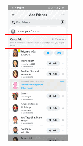 How to Fix Snapchat Quick Add Not Working 2 snapchat quick add not working Error