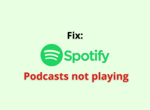 spotify podcasts not playing