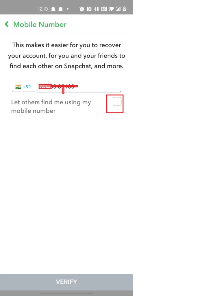 How to Remove Phone Number from Snapchat? 5 step 4 remove phone 1