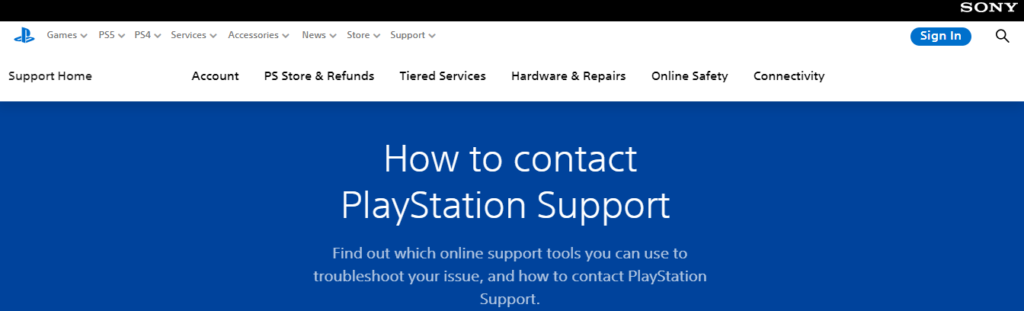 How To Fix PS5 Stuck On Glitter Screen 3 support for isue of PS5 stuck on glitter screen