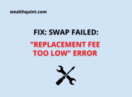swap failed replacement fee loo low error