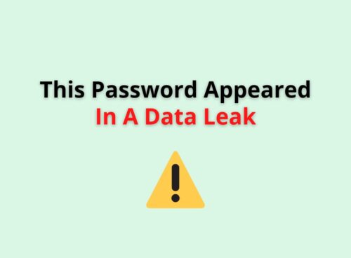 this password appeared in a data leak