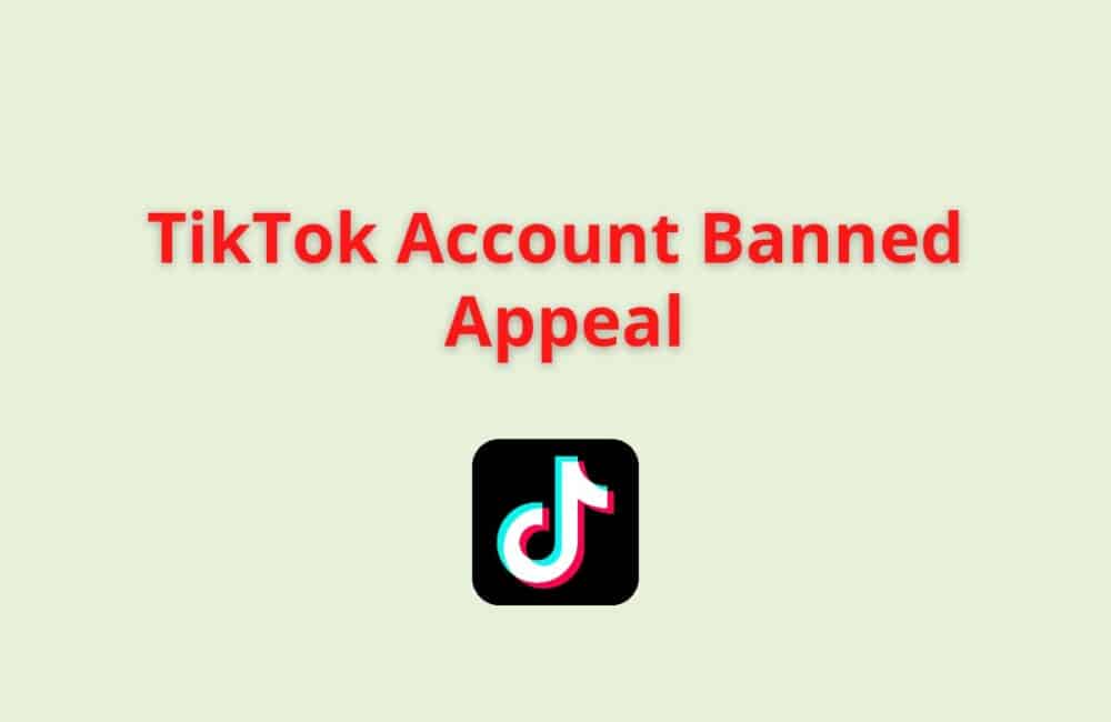 tiktok account banned appeal