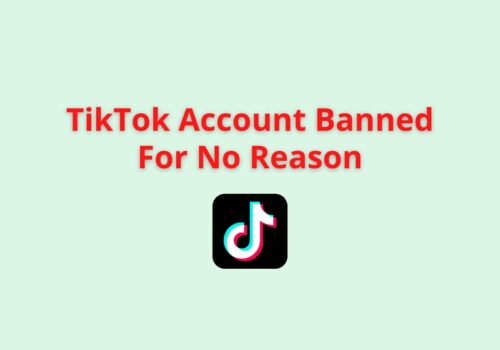 tiktok account banned for no reason