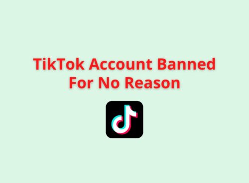 tiktok account banned for no reason
