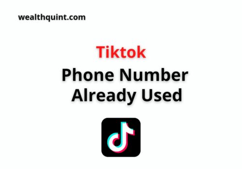 tiktok phone number already used