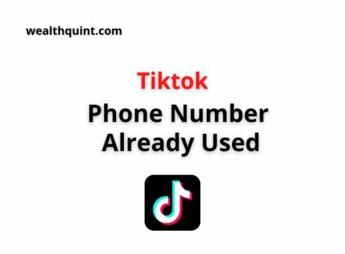 tiktok phone number already used