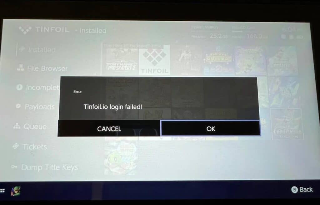 How To Fix Tinfoil.io Login Failed 1 tinfoil io login failed