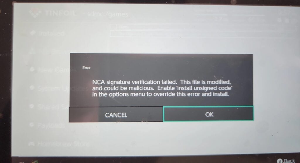 How To Fix Tinfoil NCA Signature Verification Failed 2 tinfoil nca signature verification failed