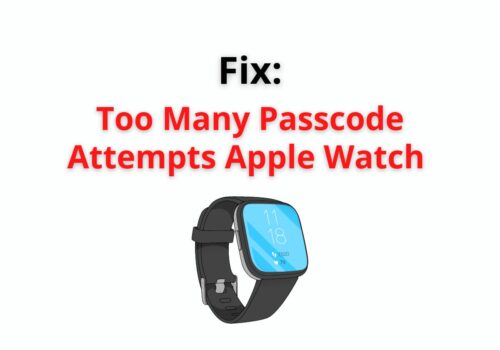 too many passcode attempts apple watch