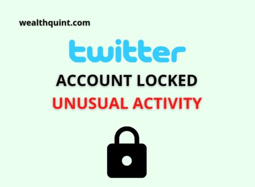 twitter account locked unusal activity