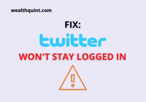 twitter will not stay logged in
