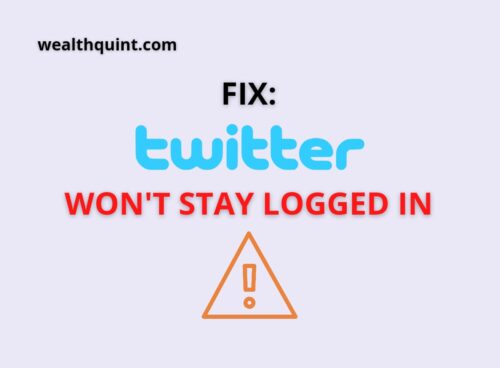 twitter will not stay logged in