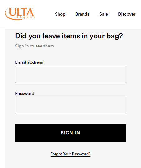 How To Fix Ulta Won't Let Me Sign In 1 ulta sign in