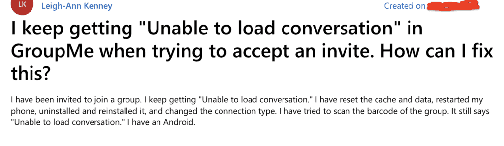 How to Fix “Unable to Load Conversation” on GroupMe 2 unable to load conversation groupme