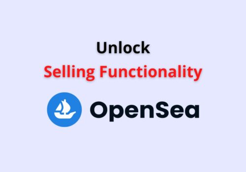 unlock selling functionality opensea