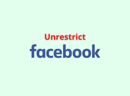 unrestrict facebook
